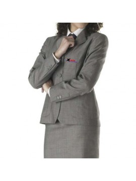 grey color uniform coat